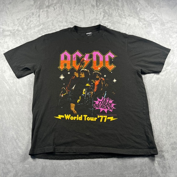 Old Navy Other - Old Navy AC DC Let There Be Rock 77 Tour Graphic Tee Mens Small Black